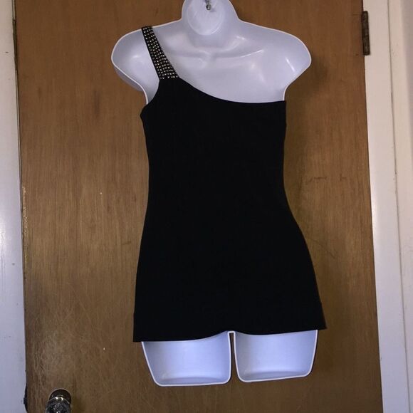 One shoulder express top!!SizeXS! Beaded one shoulder! Gorgeous! EUC! - Picture 3 of 4